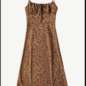 Floral Print Spaghetti Strap Sun Dress